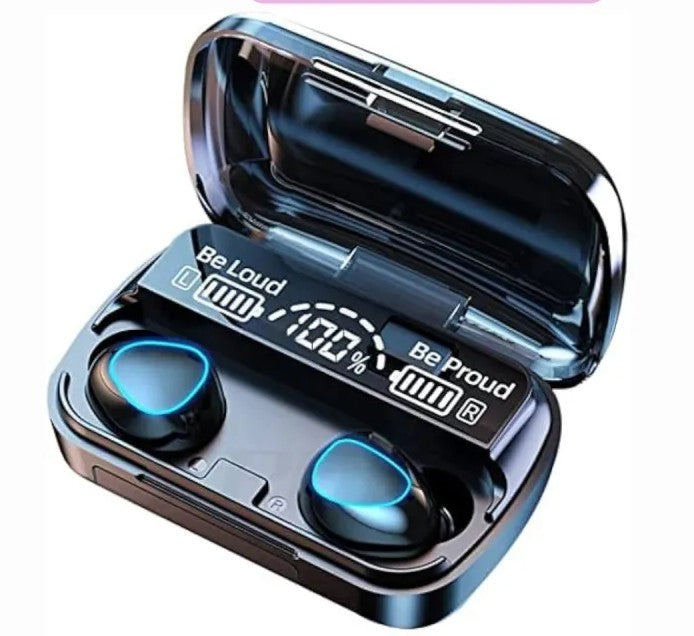 M10 Air buds Wireless Bluetooth EarBuds Stereo Earphones with Power bank Bluetooth Ear phone Ear Buds Airdots Premium Quality For All Smart Phones
